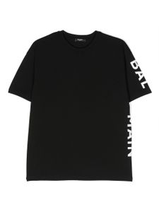 Balmain Kids t-shirt en coton à logo imprimé - Noir