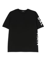 Balmain Kids t-shirt en coton à logo imprimé - Noir - thumbnail