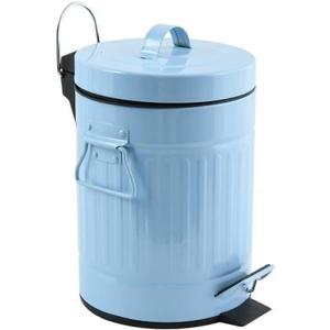 MSV badkamer|toilet pedaalemmer - pastel blauw - 3L - 17 x 26 cm