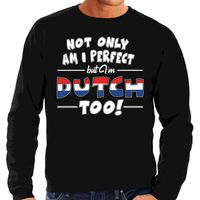 Not only perfect Dutch / Nederland sweater zwart voor heren