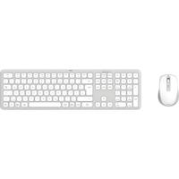 Hama Set met toetsenbord en muis Draadloos QWERTZ, Duits Grijs, Wit