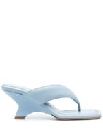 GIABORGHINI mules Gia 6 à design matelassé - Bleu