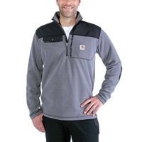 Carhartt Fallon Half-Zip Sweatshirt Charcoal Vest Heren - thumbnail