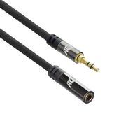 ACT AC3615 High Quality Audio Verlengkabel | 3,5 mm Stereo | Jack male - female | 2 meter