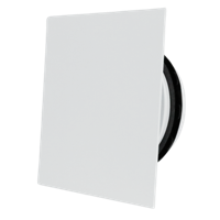 Ducovent Design vierkant XL ventilatieventiel wit Ø125 mm