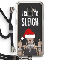 Came To Sleigh: Samsung Galaxy A8 (2018) Transparant Hoesje met koord