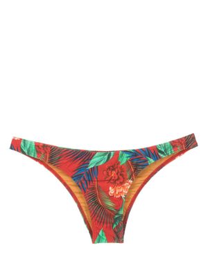 Lygia & Nanny bas de bikini Poipu à fleurs - Rouge