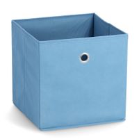 Opbergmand/kastmand - 22 liter - blauw - 28 x 28 x 28 cm   - - thumbnail