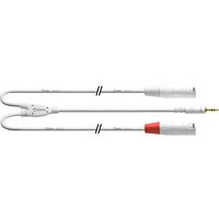 Cordial CFY9WMM-LONG-SNOW Intro verloopkabel 3.5mm TRS jack - 2x XLR 9m wit - thumbnail