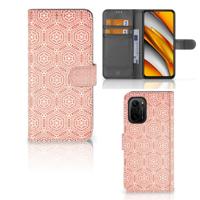 Poco F3 | Xiaomi Mi 11i Telefoon Hoesje Pattern Orange | Portemonnee hoesje Poco F3 | Xiaomi Mi 11i Telefoon Hoesje Pattern Orange | Portemonnee hoesje