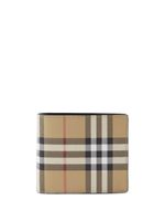 Burberry portefeuille pliant à carreaux - Tons neutres