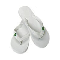 Witte slippers voor heren - maat 42-44 One size  - - thumbnail