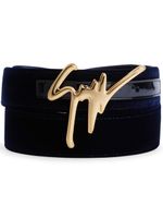 Giuseppe Zanotti ceinture Giuseppe en cuir - Bleu