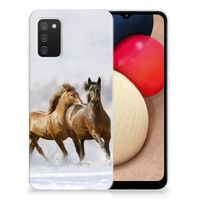 Samsung Galaxy A02s TPU Hoesje Paarden