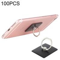 100 PCS Universal Finger Ring Mobile Phone Holder Stand For iPad iPhone Galaxy Huawei Xiaomi LG HTC and Other Smart Phones(Black)