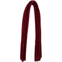 Chenilledraad - 50x - donker rood - 8 mm x 50 cm - hobby/knutsel materialen