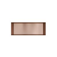 Hotbath &More Inbouwnis - 30 x 80 x 126 cm - Frameless - Geborsteld Koper PVD