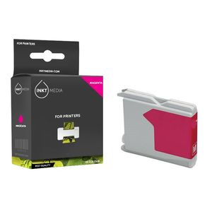 Inktmedia® - Inktcartridge - Geschikt Brother LC-970M inktcartridge Magenta - Cartridge met Inkt