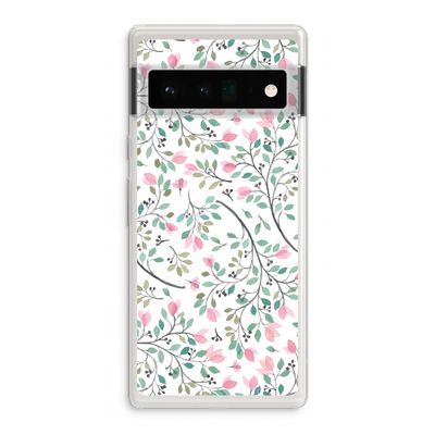 Sierlijke bloemen: Google Pixel 6 Pro Transparant Hoesje