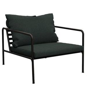 Houe Avon Lounge fauteuil frame zwart stof alpine heritage