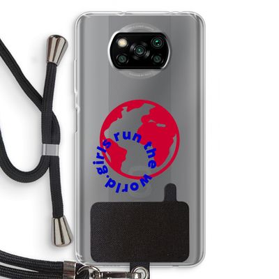 Run The World: Xiaomi Poco X3 Pro Transparant Hoesje met koord