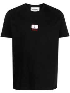 Iceberg t-shirt en coton à logo imprimé - Noir