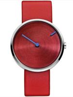 Horlogeband Jacob Jensen 255 / JJ255 Onderliggend Leder Rood