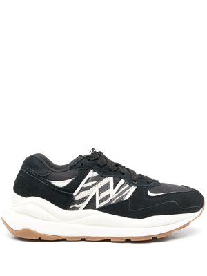 New Balance baskets à imprimé zébré - Noir