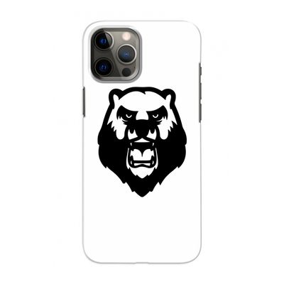Angry Bear (white): Volledig geprint iPhone 12 Hoesje
