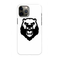 Angry Bear (white): Volledig geprint iPhone 12 Hoesje