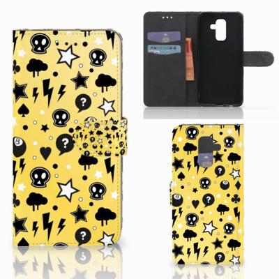 Telefoonhoesje met Naam Samsung Galaxy A6 Plus 2018 Punk Geel Telefoonhoesje met Naam Samsung Galaxy A6 Plus 2018 Punk Geel