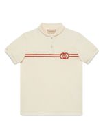 Gucci Kids polo à logo GG - Tons neutres