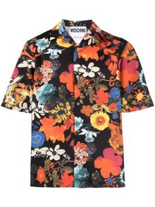 Moschino allover floral-print short-sleeve shirt - Noir