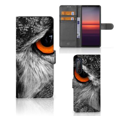 Sony Xperia 5II | Telefoonhoesje | Met pasjeshouder | Uil