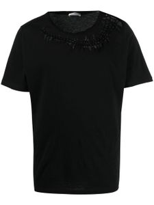 Saint Laurent t-shirt à découpes - Noir