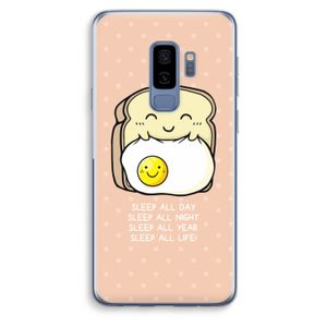 Sleep All Day: Samsung Galaxy S9 Plus Transparant Hoesje