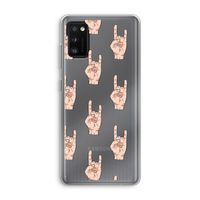 Rock: Samsung Galaxy A41 Transparant Hoesje