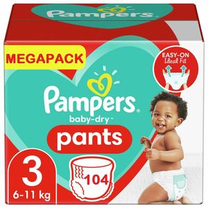Pampers - Baby Dry Pants - Maat 3 - Megapack - 104 stuks - 6/11KG