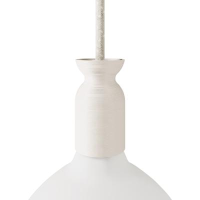 E27 fitting van gerecycled plastic 3D geprint