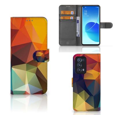 OPPO Reno 6 Pro Plus 5G | Book Case | Polygon Color