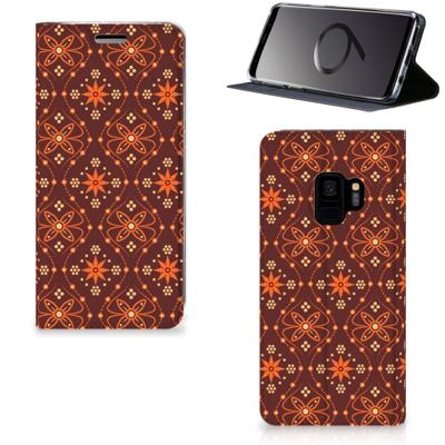 Samsung Galaxy S9 | Hoesje met Magneet | Batik Brown
