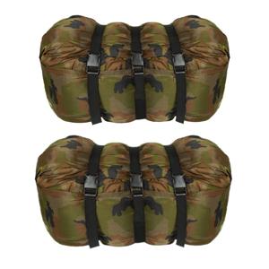 Mummie slaapzak - Set van 2x stuks - 1 persoons - camouflage print - 210 x 80 cm