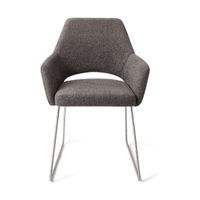 Jesper Home Yanai eetkamerstoel slide steel Amazing Grey