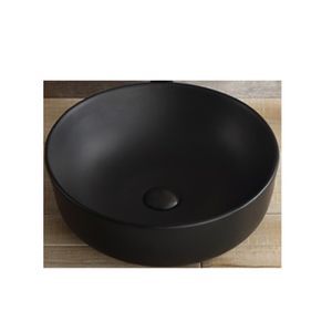 Opbouw Waskom Rond BWS Pura 42x13 cm Keramiek Zwart