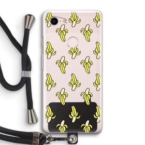 Bananas: Pixel 3 Transparant Hoesje met koord