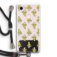 Bananas: Pixel 3 Transparant Hoesje met koord