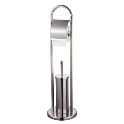 Toiletgarnituur - toiletborstel met toiletrolhouder - 78 cm - RVS