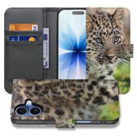 Apple iPhone 17 | Bookcase | Hoesje Met Pasjes Baby Luipaard