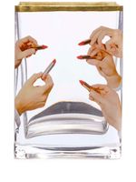 Seletti petit vase Lipsticks en verre - Blanc