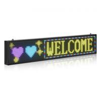 VEVOR Programmeerbaar LED-scherm met scrollfunctie P10, volledig in kleur, 99 x 19 cm VEVOR Programmeerbaar LED-scherm met scrollfunctie P10, volledig in kleur, 99 x 19 cm